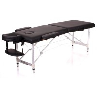 Barella pieghevole in alluminio Kinefis Supreme - Due corpi e larghezza di 70 cm (colore Nero)