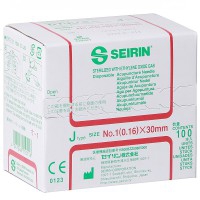 Aghi Seirin Tipo J con Manico in Plastica Con Guida 0.16x30 mm (color rosso) Aghi Seirin Tipo J con Manico in Plastica Con Guida 0.16x30 mm (color rosso)