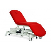 Barella elettrica: tre corpi, a sedia, con schienale reclinabile negativamente, tappo facciale e ruote retrattili
