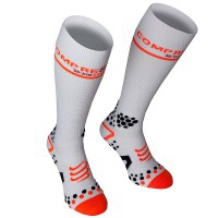Compressport Full Socks V2 - Calzino tecnico ultra alto - Bianco
