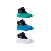 Copriscarpe - collant in polietilene ruvido con certificato CE: colore verde, blu o bianco (100 unità) Copriscarpe - collant in polietilene ruvido con certificato CE: colore verde, blu o bianco (100 unità)