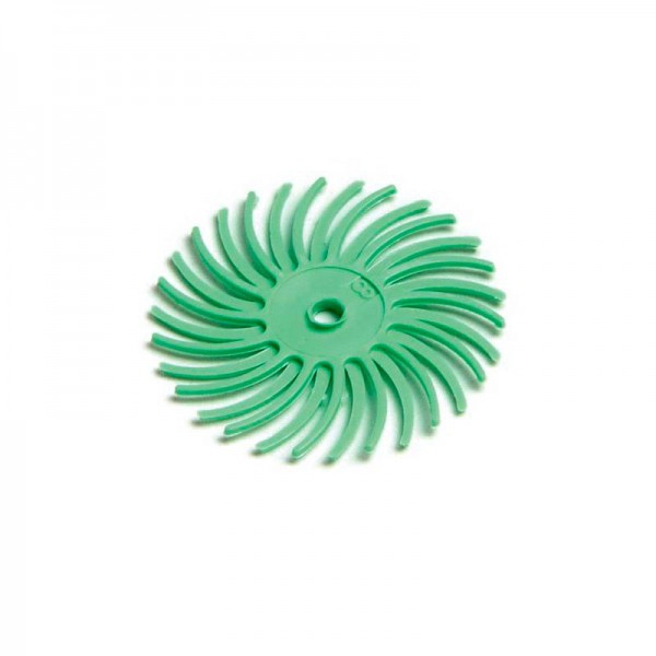Disco sunburst verde chiaro da 22 mm: grana da un micron dedeco (48 unità)