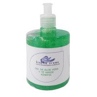 Gel di Aloe Vera Puro Arricchito con Tè Verde Kinefis 500 ml: Effetto rigenerante, idratante e antiossidante Gel di Aloe Vera Puro Arricchito con Tè Verde Kinefis 500 ml: Effetto rigenerante, idratante e antiossidante