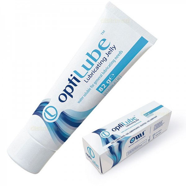 Sterile il tubo del lubrificante gel Optilube 82 gr: la lubrificazione ottimale, solubile in acqua, non grassa Sterile il tubo del lubrificante gel Optilube 82 gr: la lubrificazione ottimale, solubile in acqua, non grassa