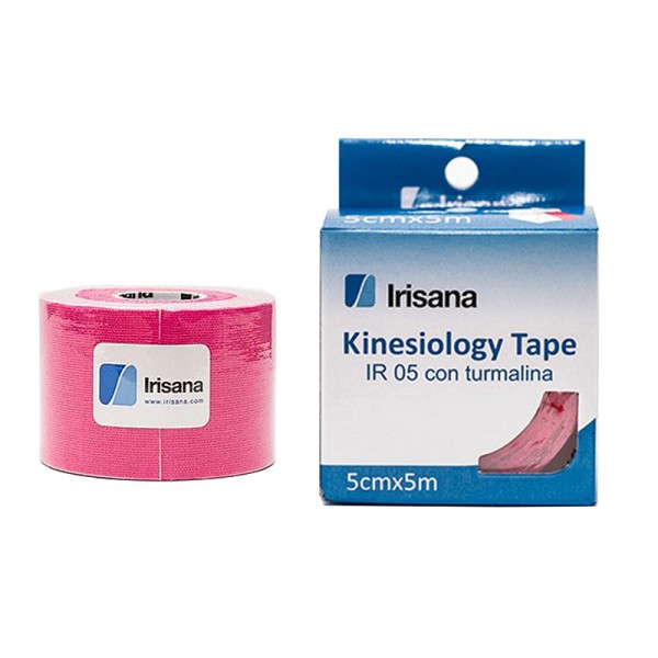 Nastro kinesiologico Irisana con tormalina rosa 5cmx5m Nastro kinesiologico Irisana con tormalina rosa 5cmx5m