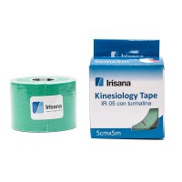 Nastro kinesiologico Irisana con tormalina verde 5cmx5m Nastro kinesiologico Irisana con tormalina verde 5cmx5m