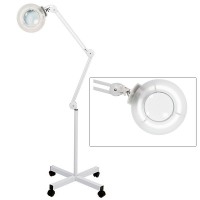 Lampada d'ingrandimento ad ampia luce fluorescente con tre ingrandimenti (base arrotolabile) Lampada d'ingrandimento ad ampia luce fluorescente con tre ingrandimenti (base arrotolabile)
