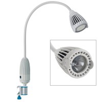 Lampada da visita alogena Luxiflex 35W: 50.000 lux a 50 centimetri (diversi ancoraggi disponibili)