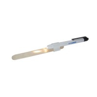 Torcia tascabile penna bianca con supporto depressore (colore bianco) Torcia tascabile penna bianca con supporto depressore (colore bianco)
