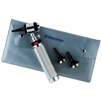 Otoscopio uni® I con lampada a vuoto da 2,7 V con impugnatura a batteria di tipo C e reostato Otoscopio uni® I con lampada a vuoto da 2,7 V con impugnatura a batteria di tipo C e reostato