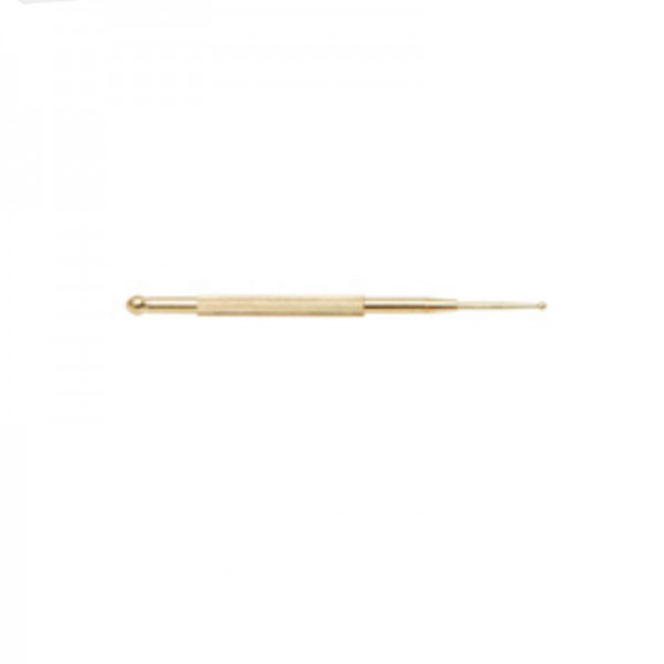 Tastatore stimolatore retrattile dorato 13 cm: punta fine ed elasticità dura Tastatore stimolatore retrattile dorato 13 cm: punta fine ed elasticità dura