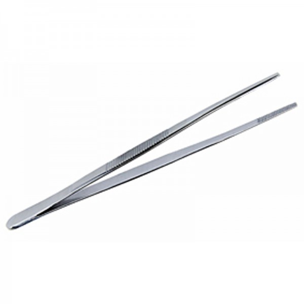 Pinza a punta piatta spessa 12,5 cm: ideale per l'auricoloterapia (acciaio inossidabile) Pinza a punta piatta spessa 12,5 cm: ideale per l'auricoloterapia (acciaio inossidabile)