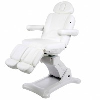 Sedia elettrica per podologia Tarse: cinque motori che controllano l'altezza, lo schienale e l'inclinazione del sedile