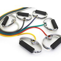 Thera - Band Tubing: tubi in lattice con manici imbottiti (lunghezza 1,4 metri) Thera - Band Tubing: tubi in lattice con manici imbottiti (lunghezza 1,4 metri)