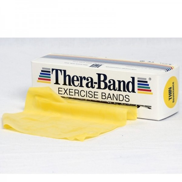 Thera Band 5,5 metri: Nastri in lattice a resistenza morbida - Colore giallo