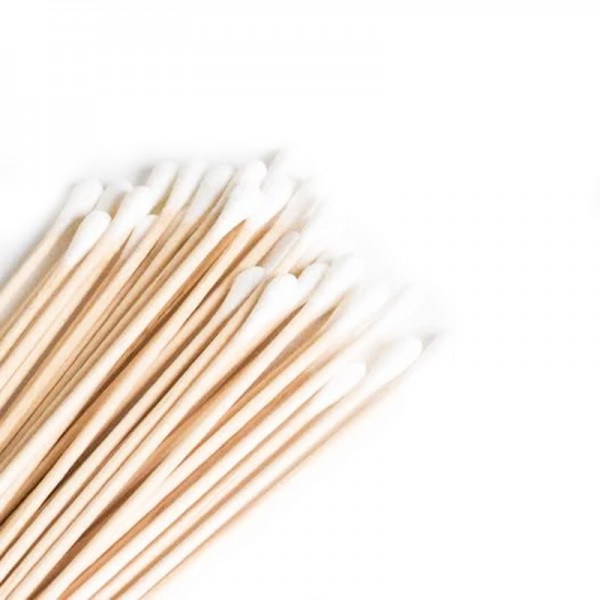 Tampone di legno sterile con cotone (100 unità) Tampone di legno sterile con cotone (100 unità)