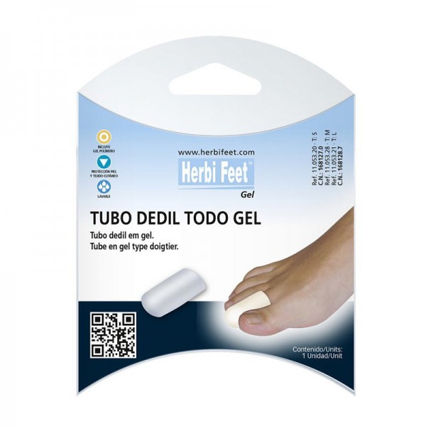 Elastic Tube Dedil All Gel: allevia e previene l'attrito, protegge le dita in artiglio o martello (6 unità) Elastic Tube Dedil All Gel: allevia e previene l'attrito, protegge le dita in artiglio o martello (6 unità)
