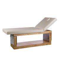 Letto fisso SPA Occi Wooden Bed: A due sezioni, struttura in legno naturale e inclinazione regolabile Letto fisso SPA Occi Wooden Bed: A due sezioni, struttura in legno naturale e inclinazione regolabile