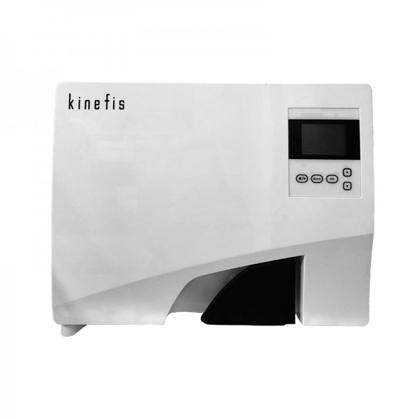 Autoclave Classe B 8Litri Kinefis Deluxe + Distillatore d'acqua in omaggio: con stampante interna, doppia chiusura di sicurezza, USB e display LCD