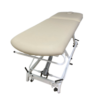 Lettino per trattamenti idraulico Kinefis Opportunity: struttura in due parti, regolazione in altezza, schienale regolabile e colore 1049 LEINEN (62x90) - DISPLAY Lettino per trattamenti idraulico Kinefis Opportunity: struttura in due parti, regolazione in altezza, schienale regolabile e colore 1049 LEINEN (62x90) - DISPLAY