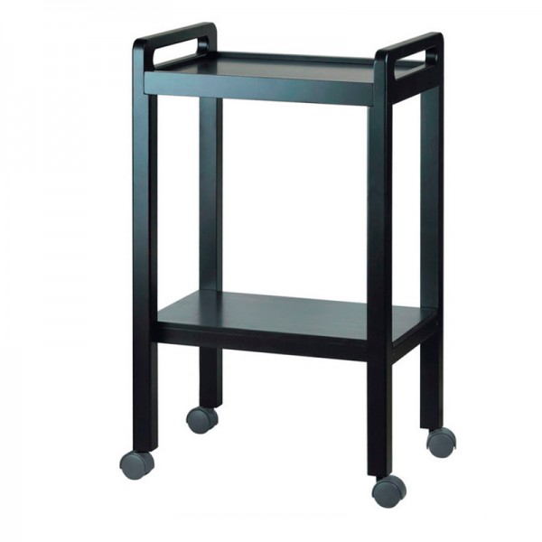 Carrello base in resina: dotato di due ripiani e maniglie laterali Carrello base in resina: dotato di due ripiani e maniglie laterali