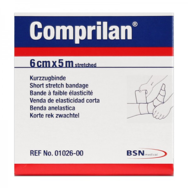 Comprilan 6 cm x 5 metri: fascia del sostegno tessuto elastico ...