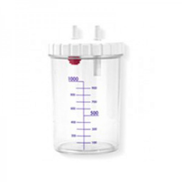 Contenitore con coperchio da 1000 ml per aspiratore di secrezioni Contenitore con coperchio da 1000 ml per aspiratore di secrezioni