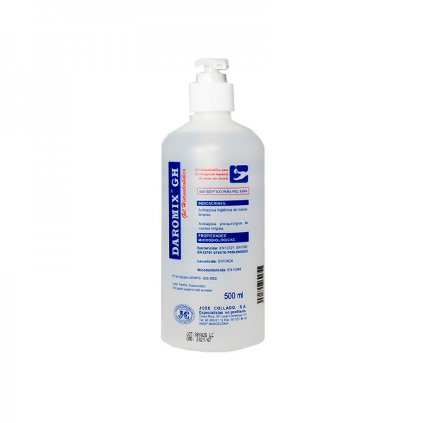 DAROMIX GH: gel idroalcolico per la disinfezione igienica delle mani di frizione (500 ml) DAROMIX GH: gel idroalcolico per la disinfezione igienica delle mani di frizione (500 ml)