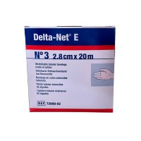 Delta-net E Nº3 Thick Fingers: benda tubolare estensibile 100% cotone (2,8 cm x 20 metri)
