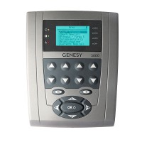 Elettrostimolatore Genesy 3000 a quattro canali e 423 programmi: ideale per il trattamento del dolore, la guarigione dei tessuti e il trattamento delle disfunzioni neuromuscolari Elettrostimolatore Genesy 3000 a quattro canali e 423 programmi: ideale per il trattamento del dolore, la guarigione dei tessuti e il trattamento delle disfunzioni neuromuscolari