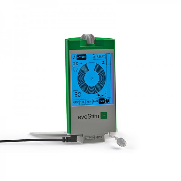 Unità terapeutica EvoStim P: un canale di stimolazione, un canale di biofeedback pressorio. Composto da batterie, manuale di istruzioni, cavo di collegamento e sonda RU-V2STFW. Ideale per la rieducazione perineale Unità terapeutica EvoStim P: un canale di stimolazione, un canale di biofeedback pressorio. Composto da batterie, manuale di istruzioni, cavo di collegamento e sonda RU-V2STFW. Ideale per la rieducazione perineale