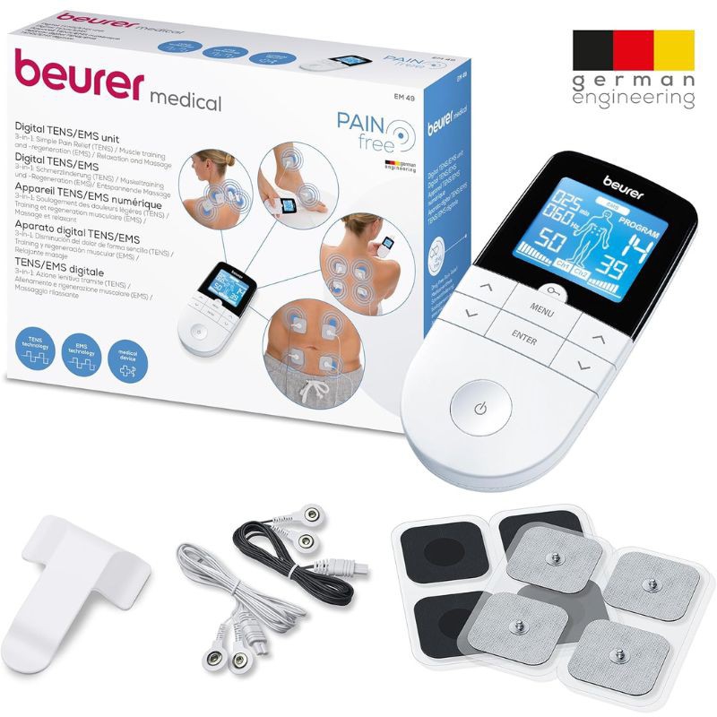 Beurer Ciclo Mestruale Beurer EM 89 TENS/EMS Digitale | Terapia Dolore E Stimolazione Muscolare | 4 Canali Funzione Calore TENS EMS Beurer - Foto 4