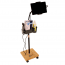 Carrello di trasporto per ecografo portatile SonoEye P2 Kinefis con base in legno e accessori Carrello di trasporto per ecografo portatile SonoEye P2 Kinefis con base in legno e accessori