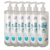 Confezione da 6 unità di gel idroalcolico sanificante Kinefis RAER 500 ml