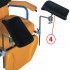 Set di due supporti per gambe per ginecologia: In acciaio inossidabile non cromato, rimovibili e regolabili in qualsiasi direzione Set di due supporti per gambe per ginecologia: In acciaio inossidabile non cromato, rimovibili e regolabili in qualsiasi direzione
