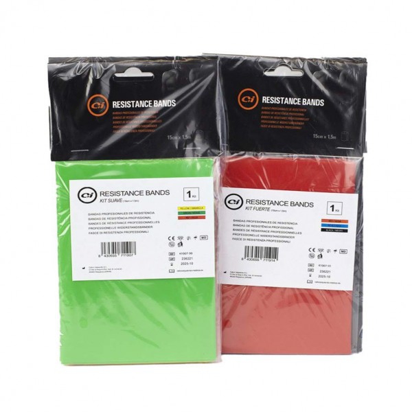 Kit elastici senza lattice 1,5 metri (3 unità) Kit elastici senza lattice 1,5 metri (3 unità)