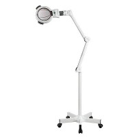 Lampada con lente d'ingrandimento a LED con zoom 5x a luce fredda (base rotante) Lampada con lente d'ingrandimento a LED con zoom 5x a luce fredda (base rotante)
