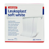 Leukoplast Soft White 6 cm x 5 metri: strisce e strisce ad alta tollerabilità cutanea (TNT)