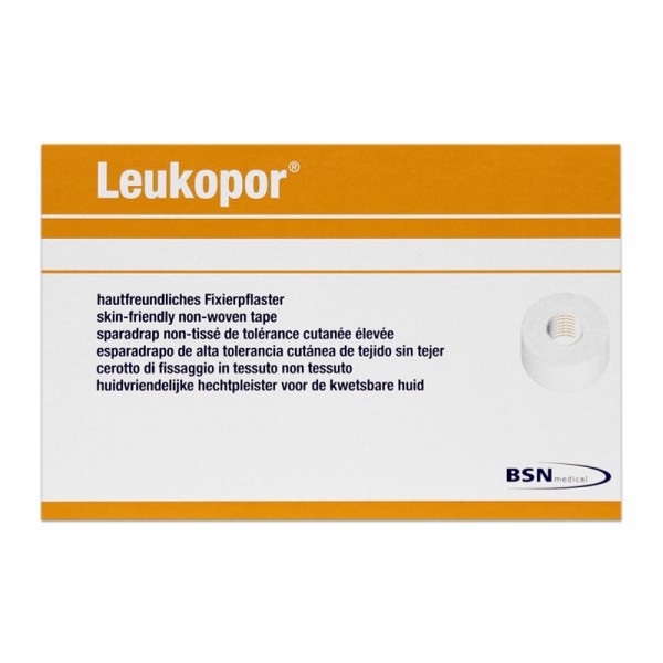 Leukopor 5 cm x 9,2 metri: Intonaco di carta microporosa Leukopor 5 cm x 9,2 metri: Intonaco di carta microporosa