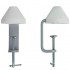 Morsetto in alluminio per tavolo (apertura fino a 7 cm): Per lampade da ingrandimento, da visita e a infrarossi
