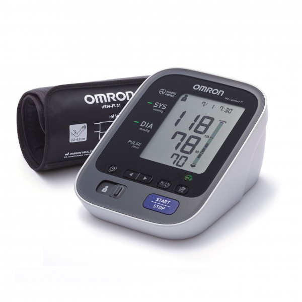 Monitor della pressione arteriosa digitale Braccio Omron M6 Comfort IT. Collegato al PC