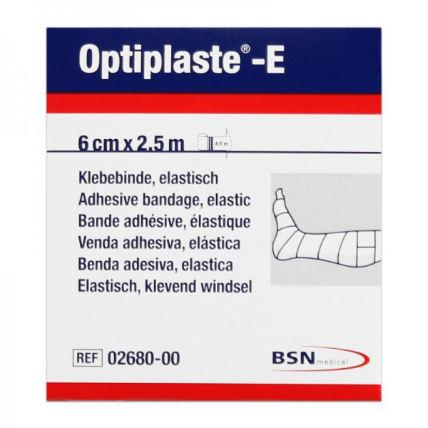 Optiplaste-E (ex-Elastoplast-E) 6 cm x 2,5 metri: Benda elastica adesiva in cotone e viscosa