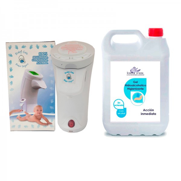 Health Pack: distributore automatico di gel Baby Safe + gel idroalcolico igienizzante Kinefis (flacone da 5 litri) Health Pack: distributore automatico di gel Baby Safe + gel idroalcolico igienizzante Kinefis (flacone da 5 litri)