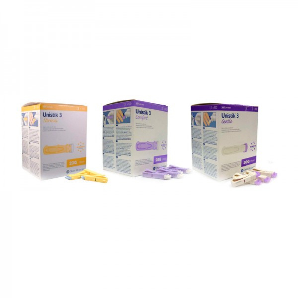 Confezione da 100 lancette Unistik compatibili con Lactate Scout Confezione da 100 lancette Unistik compatibili con Lactate Scout