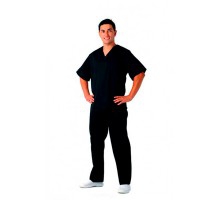Pantalone sanitario nero unisex Kinefis. Tergal 200 grammi. Produzione nazionale - ULTIME UNITÀ!