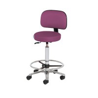 Sgabello alto Kinefis Elite: alzata a gas e altezza 59-84 cm con anello poggiapiedi e schienale (vari colori disponibili) Sgabello alto Kinefis Elite: alzata a gas e altezza 59-84 cm con anello poggiapiedi e schienale (vari colori disponibili)