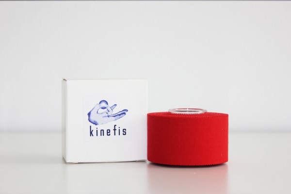 Tape Kinefis Excellent 3.75cm x 10m: Benda sportiva anelastica (colore rosso)