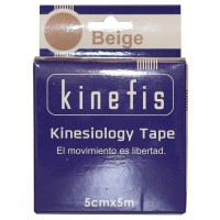 Benda neuromuscolare - Kinefis Kinesiology Tape Beige 5 cm x 5 metri Benda neuromuscolare - Kinefis Kinesiology Tape Beige 5 cm x 5 metri