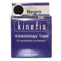 Benda neuromuscolare - Kinefis Kinesiology Tape Black 5 cm x 5 metri Benda neuromuscolare - Kinefis Kinesiology Tape Black 5 cm x 5 metri