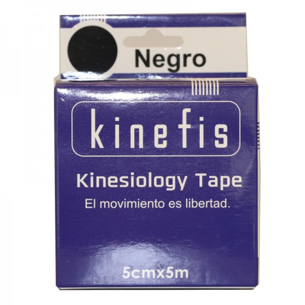 Benda neuromuscolare - Kinefis Kinesiology Tape Black 5 cm x 5 metri Benda neuromuscolare - Kinefis Kinesiology Tape Black 5 cm x 5 metri